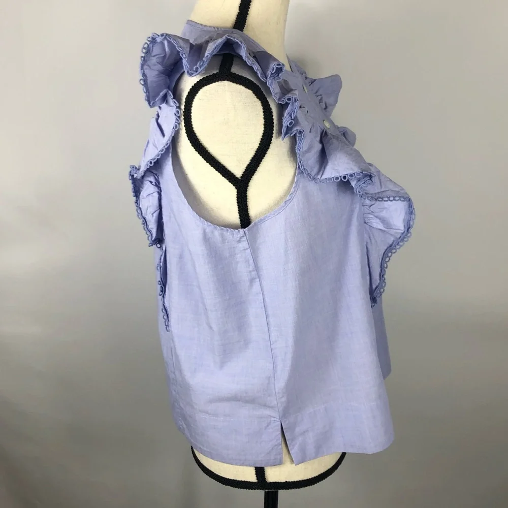 J. Crew Ruffle-Front Top